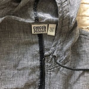 Chico’s Checkered Linen Jacket!